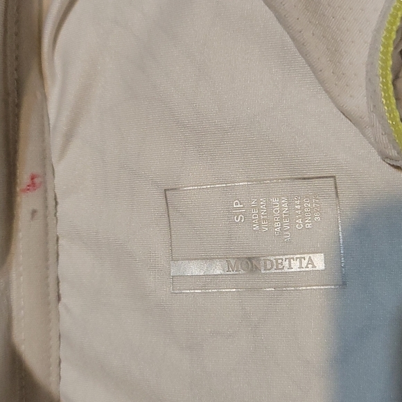 Mondetta white patterned lightweight long sleeve quarter zip size small - Picture 10 of 11